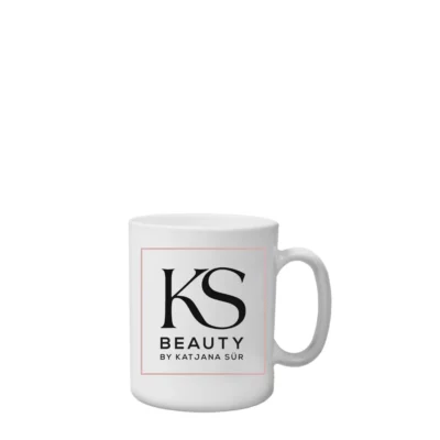 Ceramic mug from KS-Beauty with logo