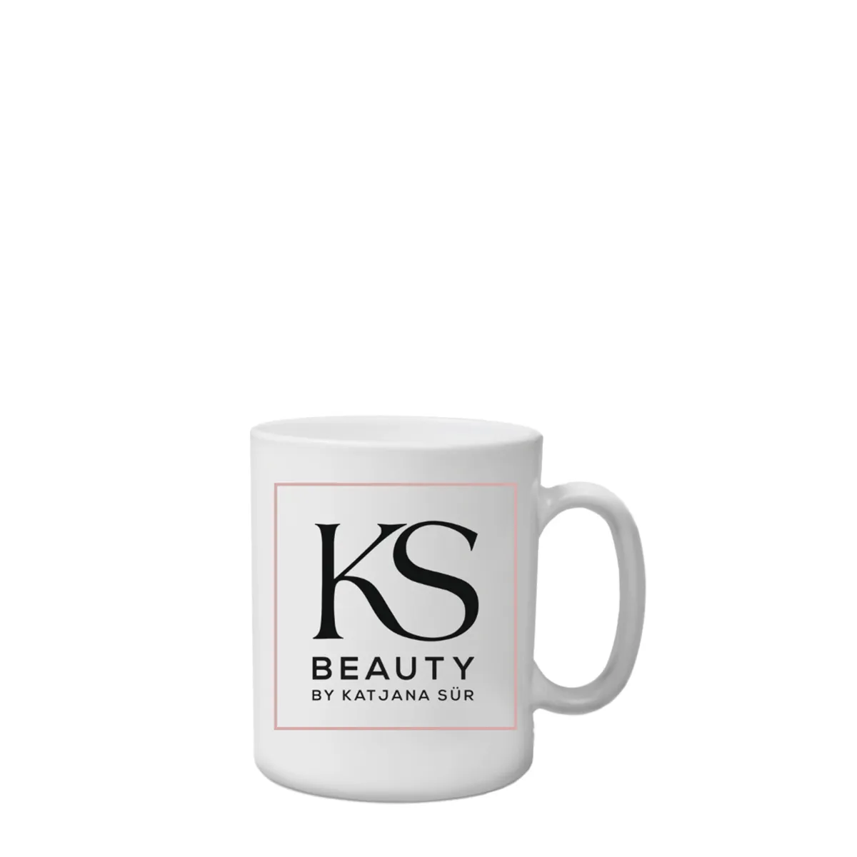 Keramik Tasse von KS-Beauty mit Logo